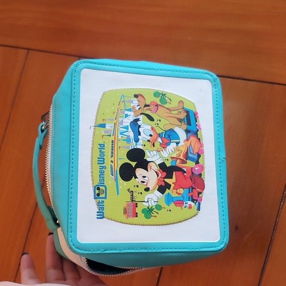 Loungefly Handbags - COPY - Disney parks 50th anniversary loungefly lunchbox crossbody bag